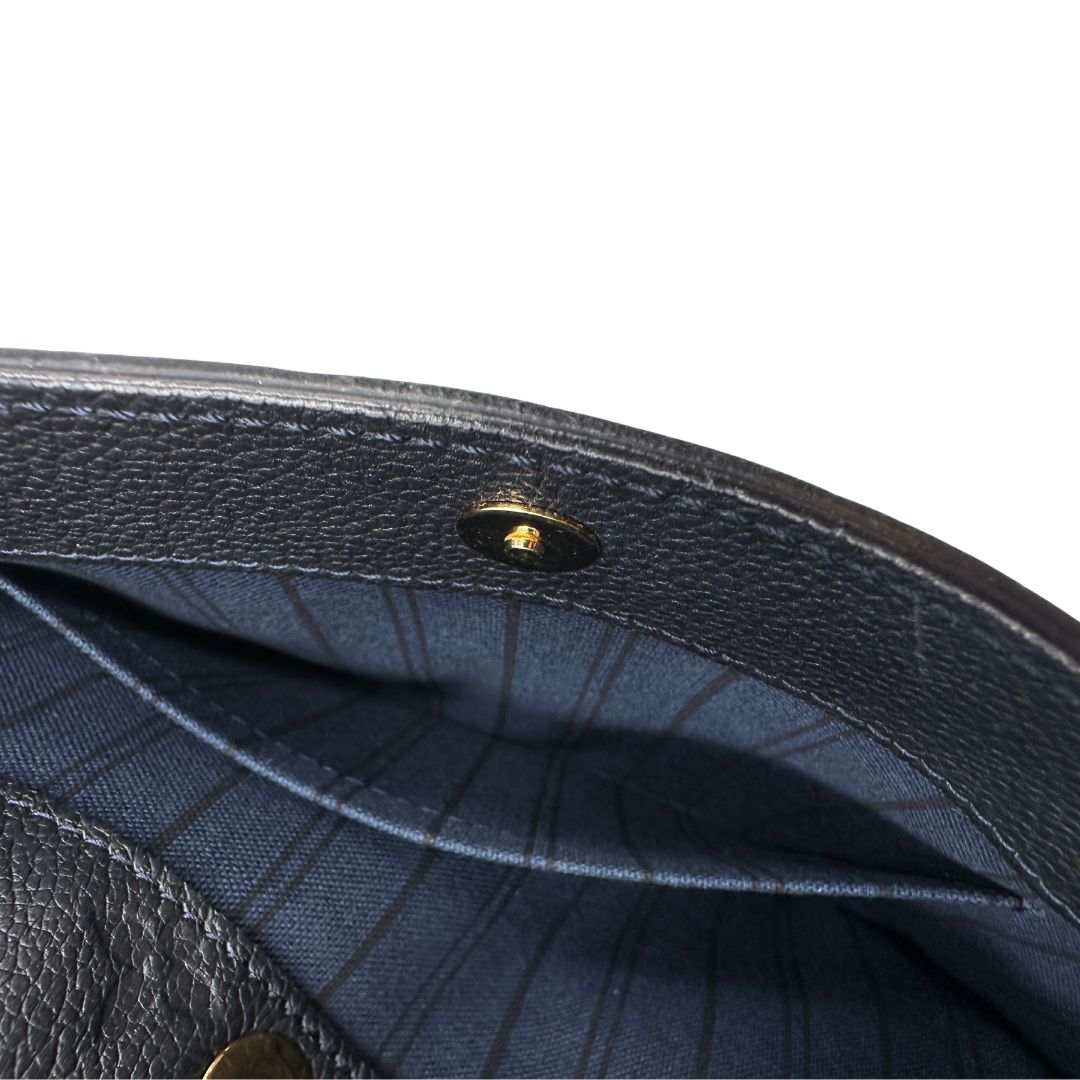 interno Borsa LV Fascinante in pelle blu