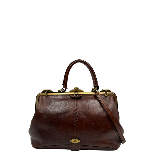 front  borsa The Bridge in pelle color cuoio