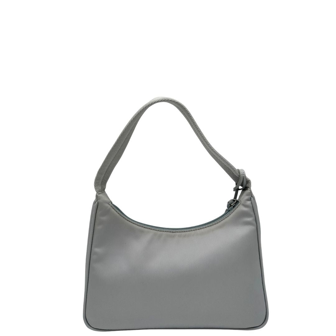 retro  Borsa Prada in nylon grigio