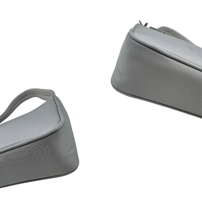angoli Borsa Prada in nylon grigio 