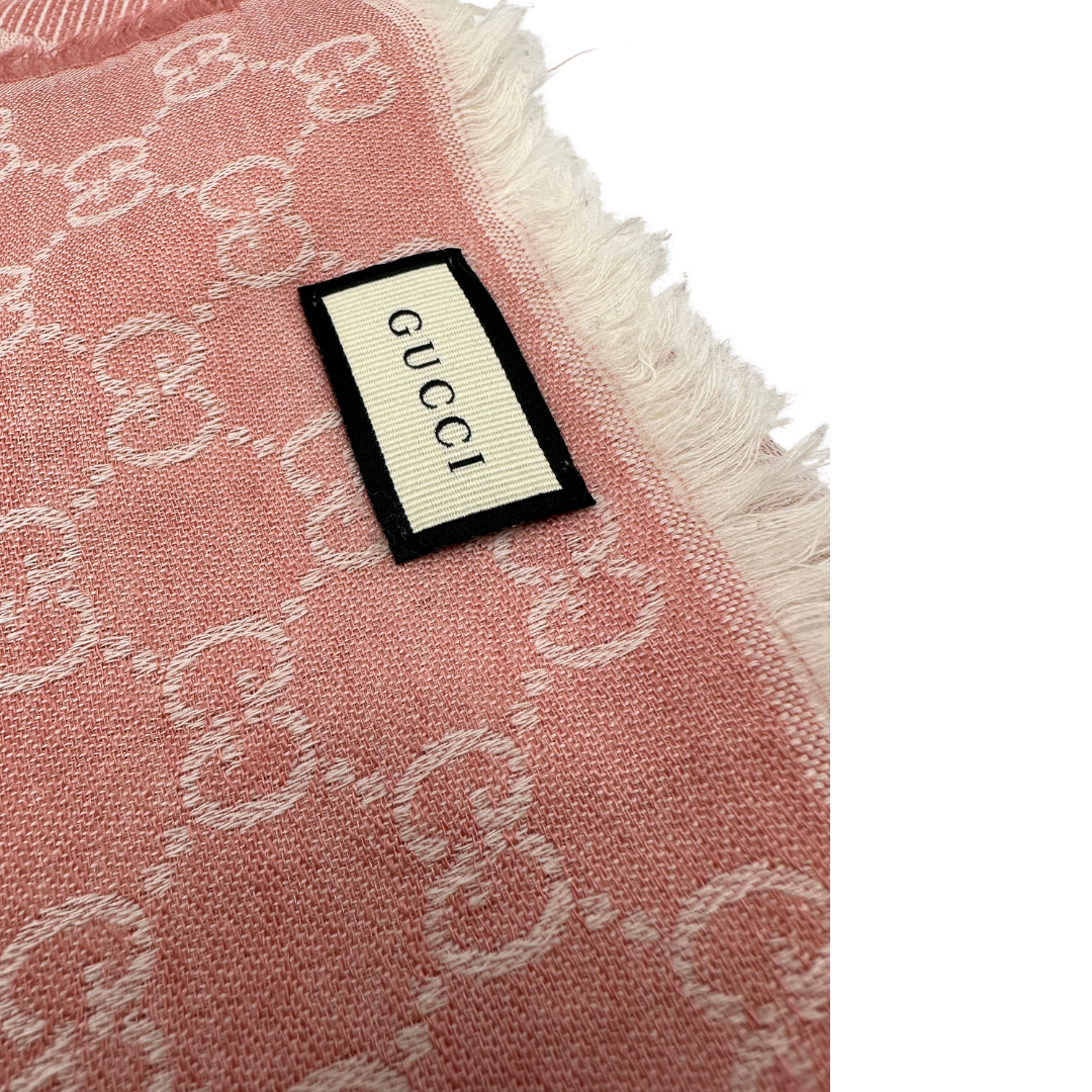 Stola Gucci GG rosa