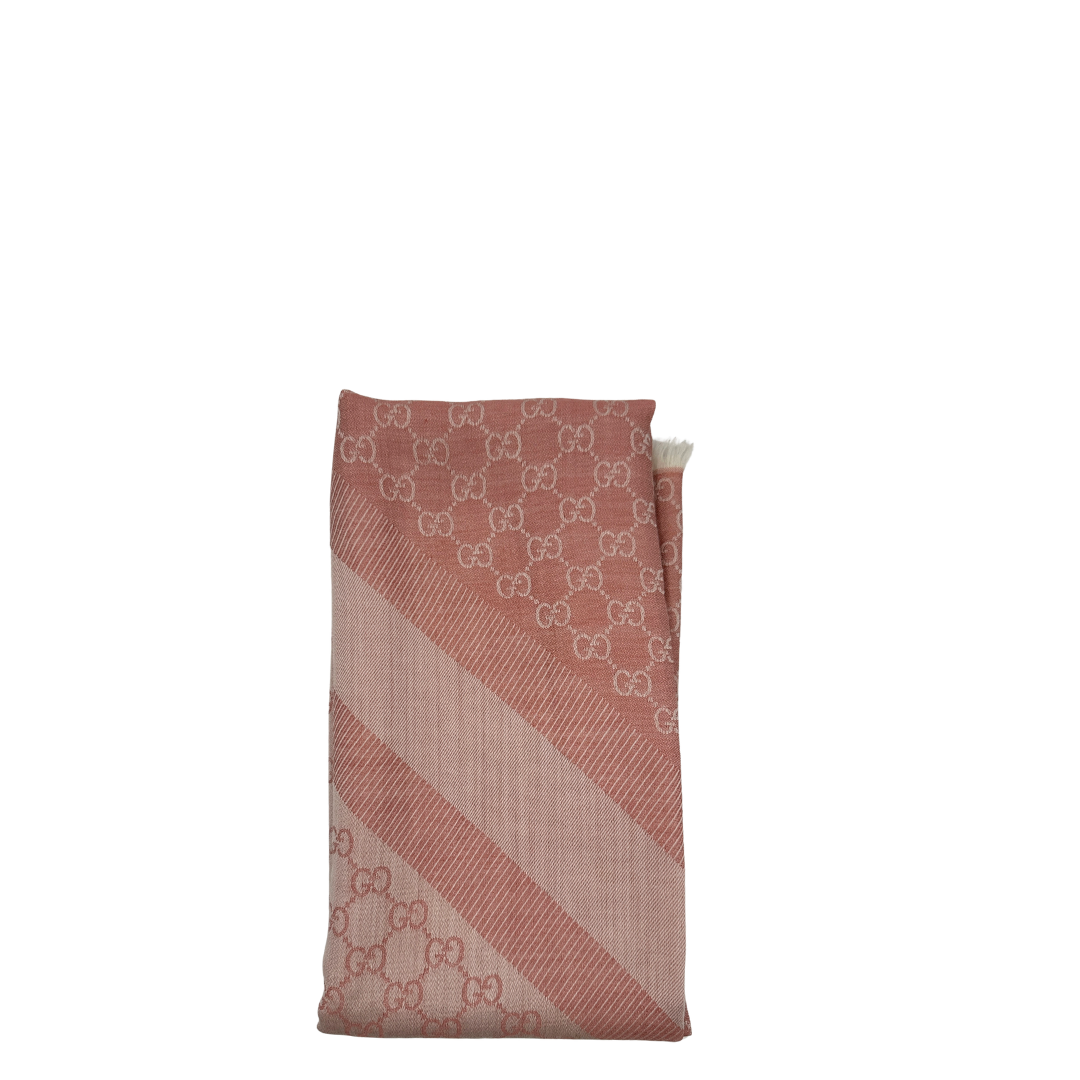 Stola Gucci GG rosa