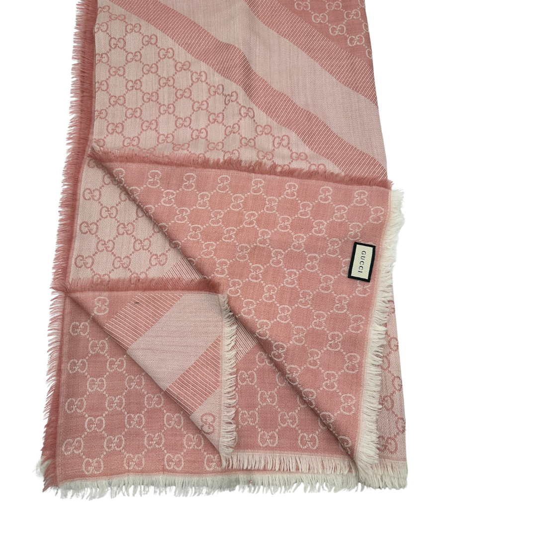 Stola Gucci GG rosa