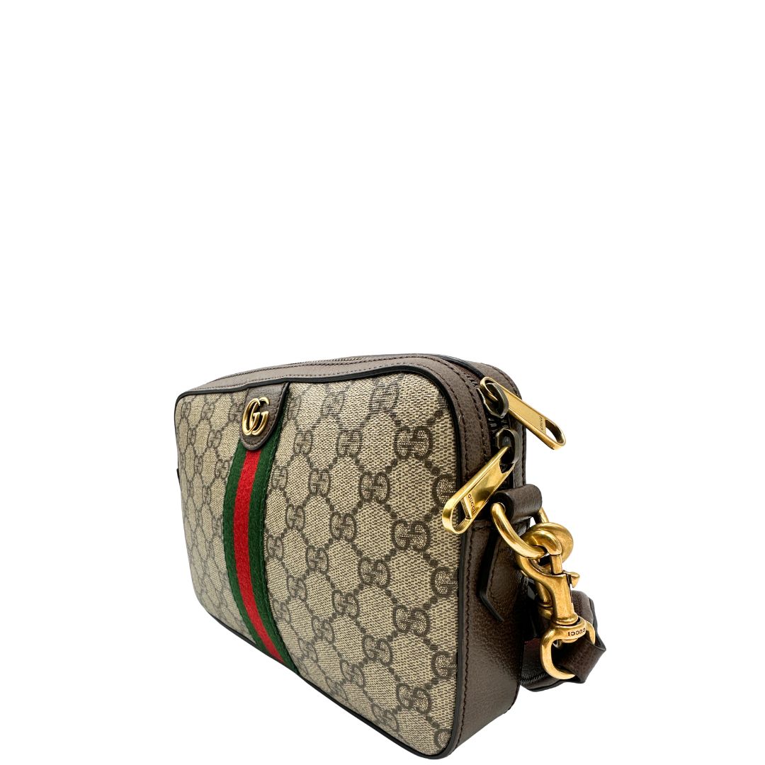 lato Borsa Gucci in canvas GG 