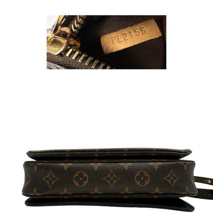 base  Borsa LV in canvas monogrammato marrone 