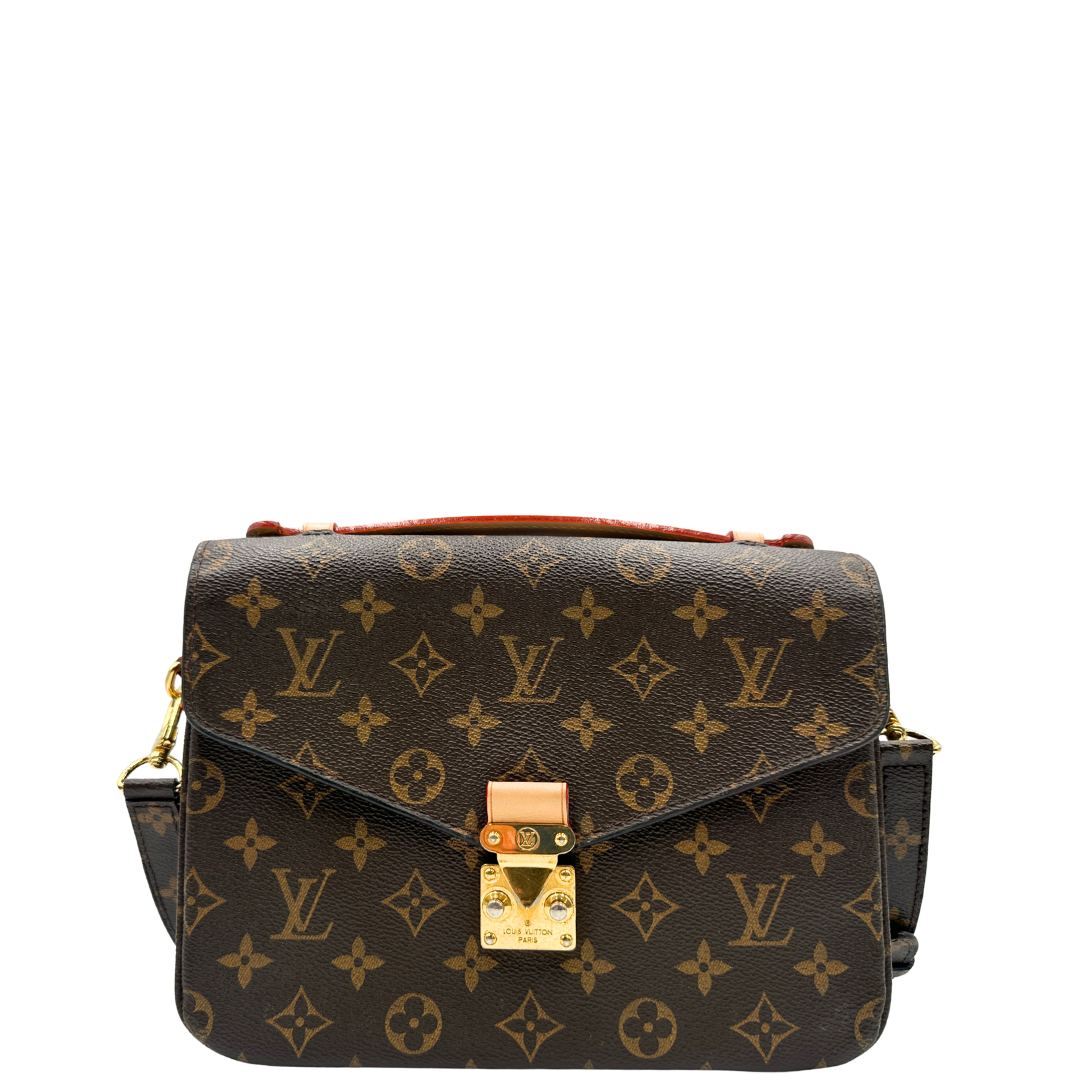 front  Borsa LV in canvas monogrammato marrone 