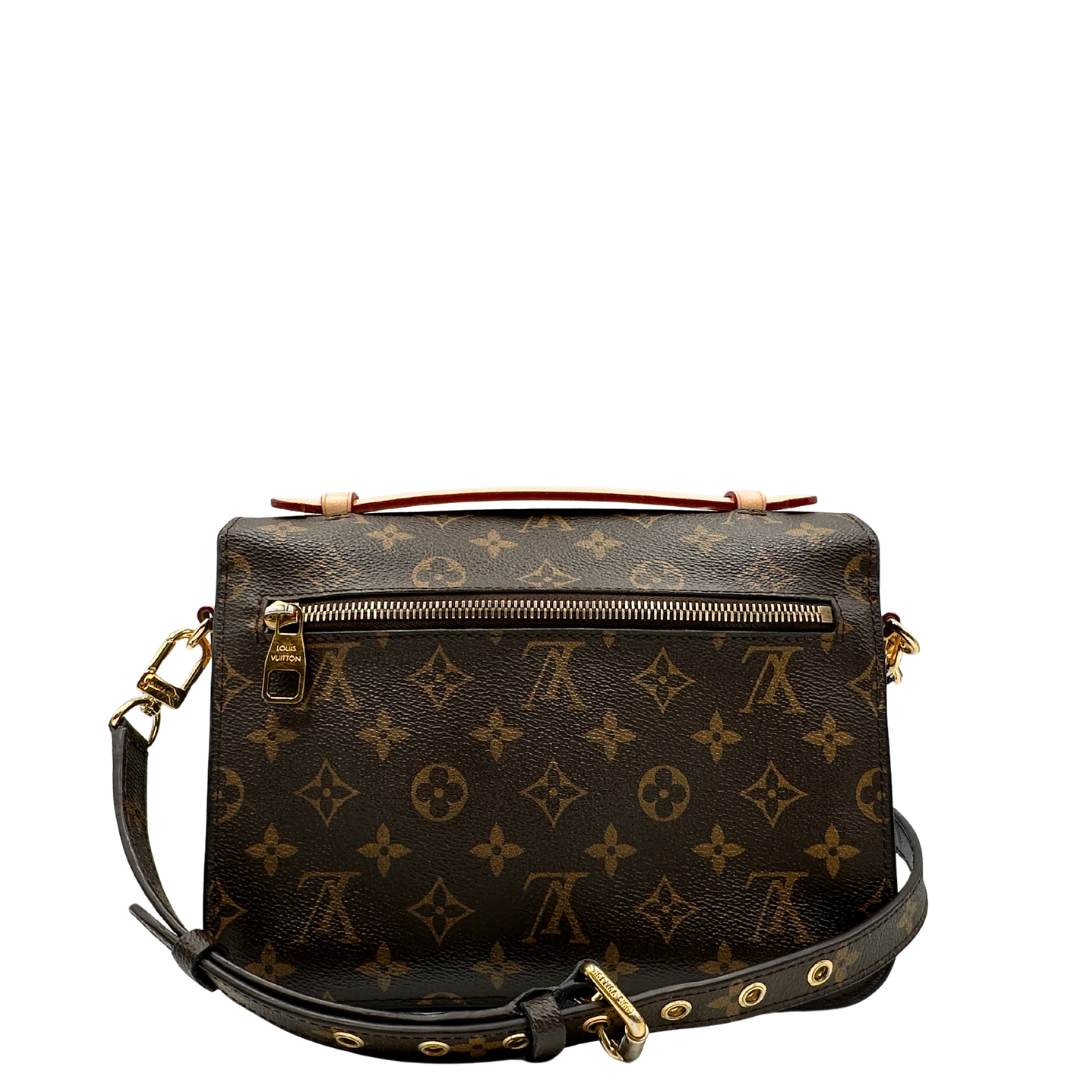 retro  Borsa LV in canvas monogrammato marrone 