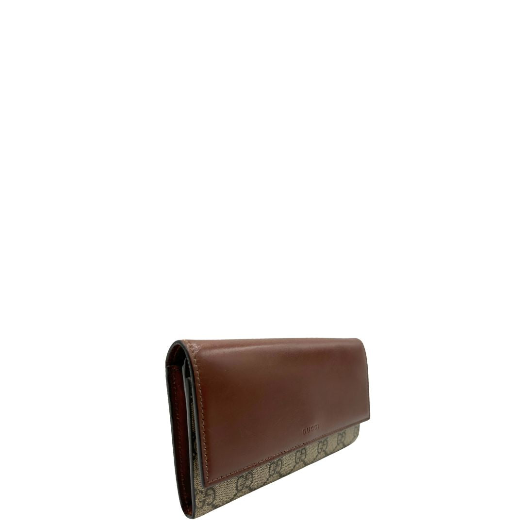 Portafoglio Gucci GG marrone