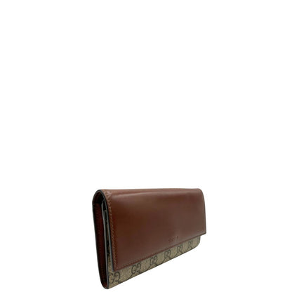 Portafoglio Gucci GG marrone
