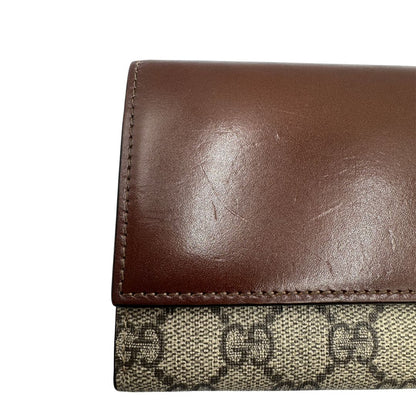 Portafoglio Gucci GG marrone
