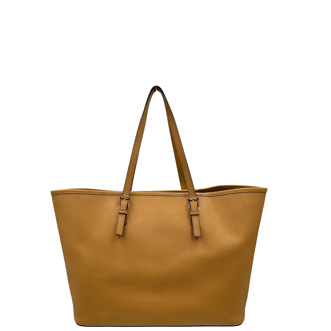 retro Shopper MK in pelle saffiano cammello