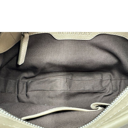 interno Hobo Burberry in canvas beige