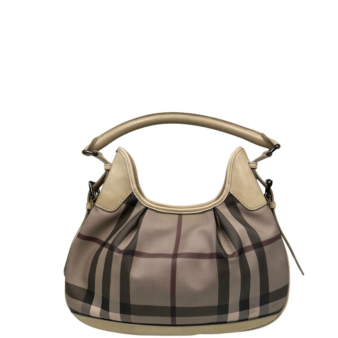 front Hobo Burberry in canvas beige