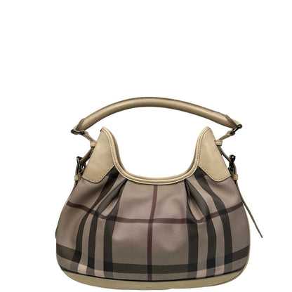 front Hobo Burberry in canvas beige