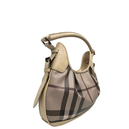 lato Hobo Burberry in canvas beige 