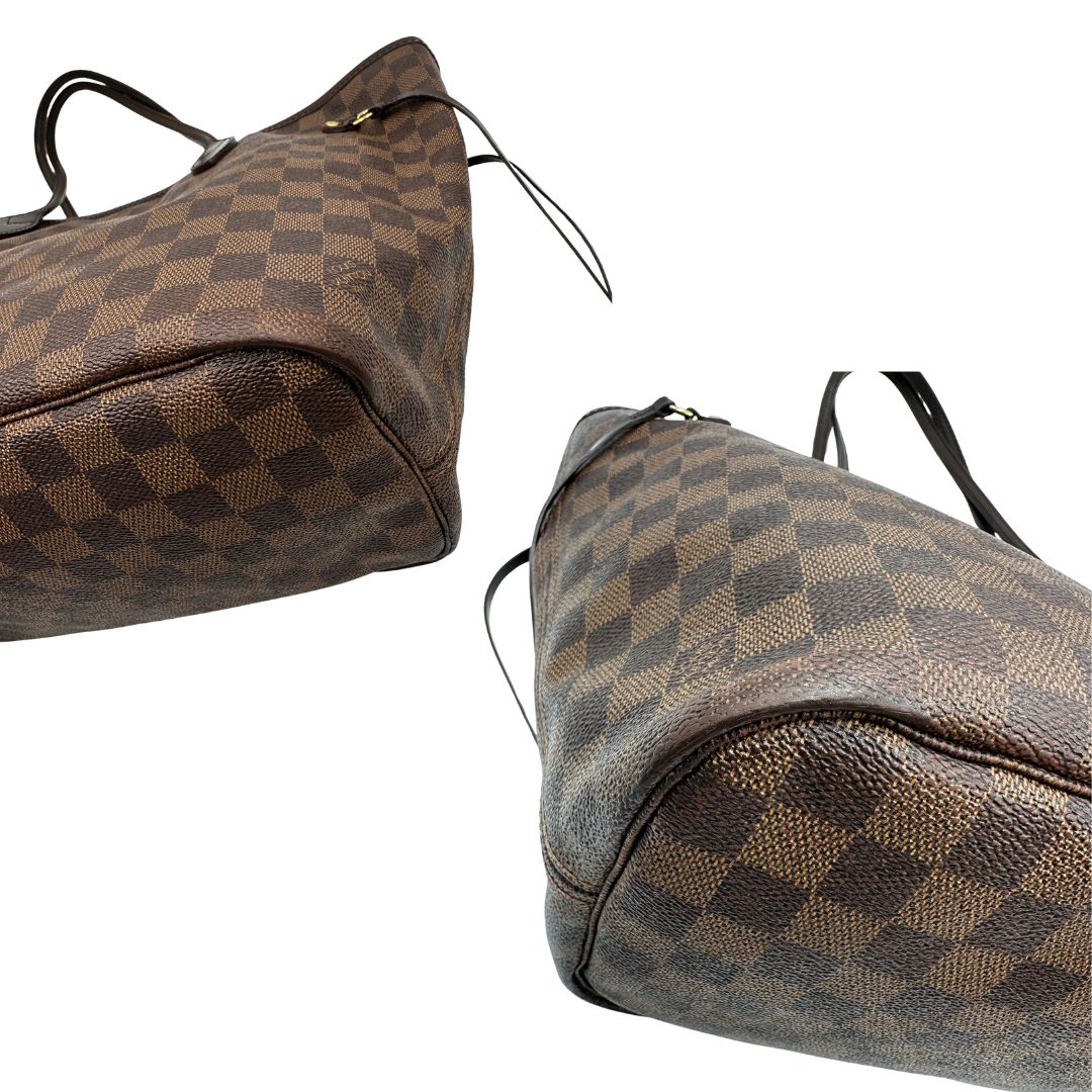 angoli Borsa Louis Vuitton in canvas Damier Ébène 