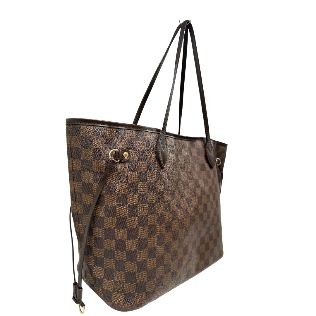 lato Borsa Louis Vuitton in canvas Damier Ébène 
