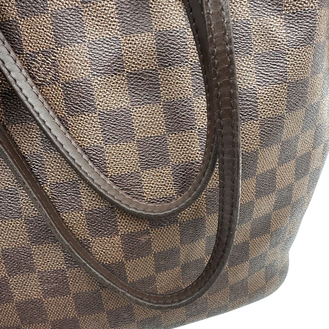 manici Borsa Louis Vuitton in canvas Damier Ébène  