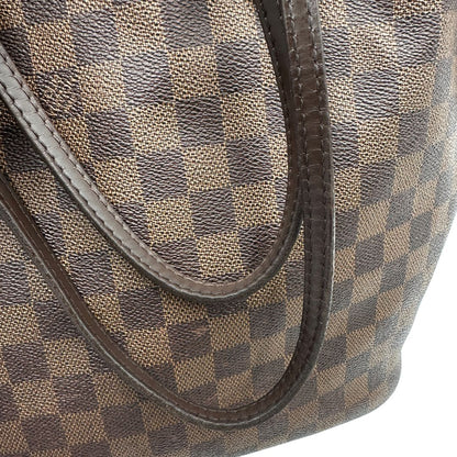 manici Borsa Louis Vuitton in canvas Damier Ébène  