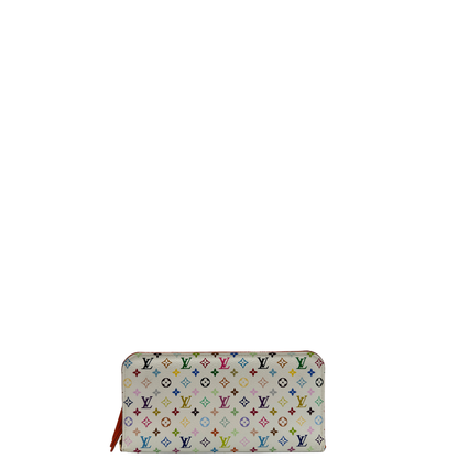 front vPortafoglio LV in canvas bianco