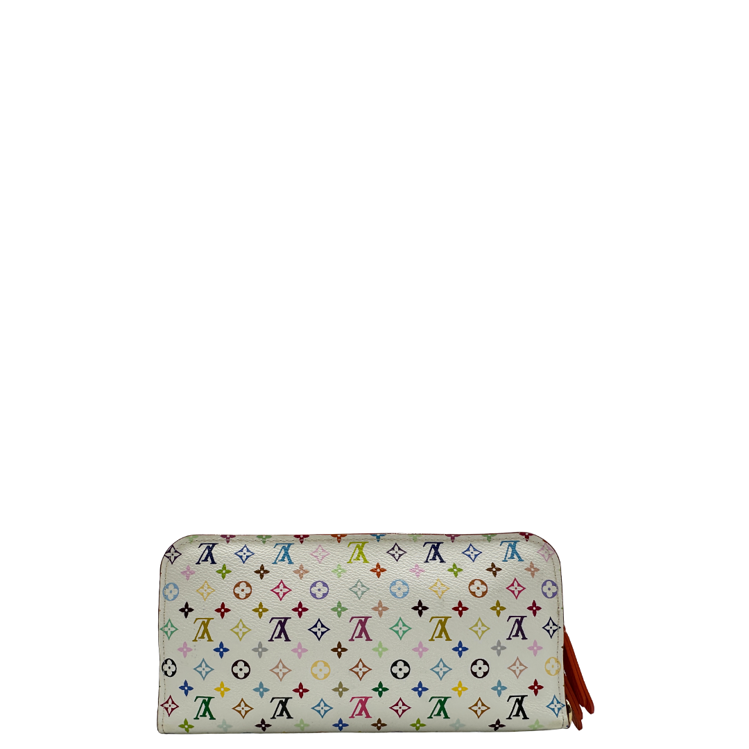 retro Portafoglio LV in canvas bianco 