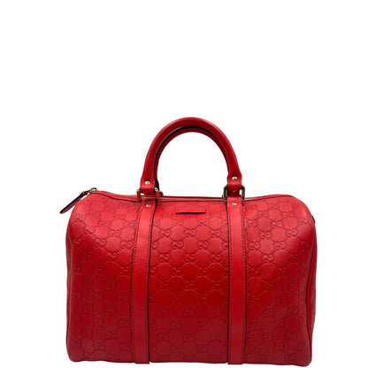 front Borsa Gucci Boston in pelle trama guccissima rossa, di lusso, originale, ottime condizioni, usata
