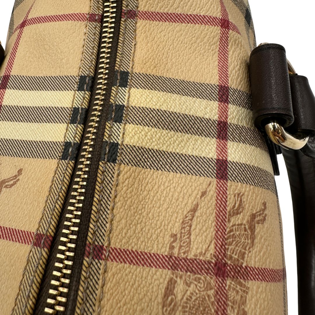 Borsa Burberry in canvas beige tartan
