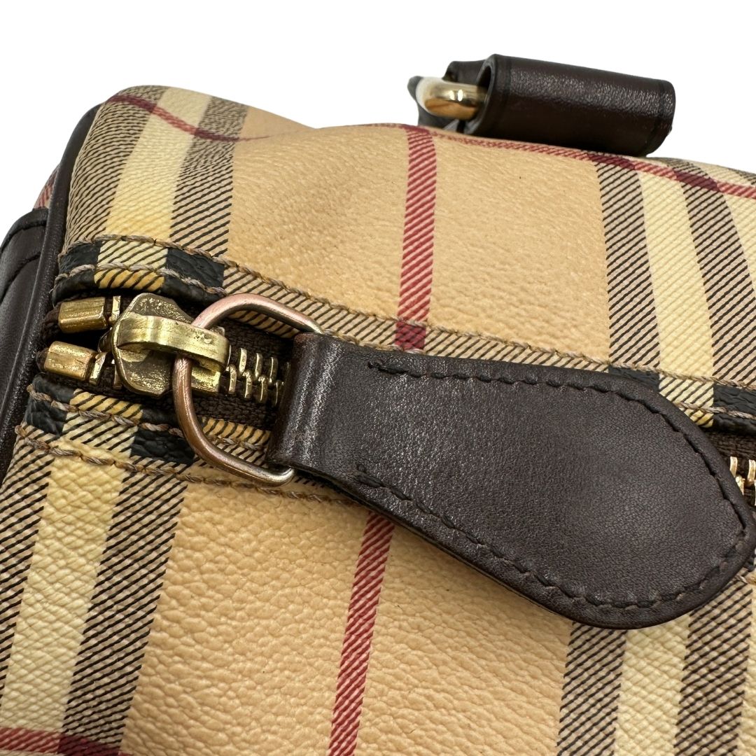 Borsa Burberry in canvas beige tartan