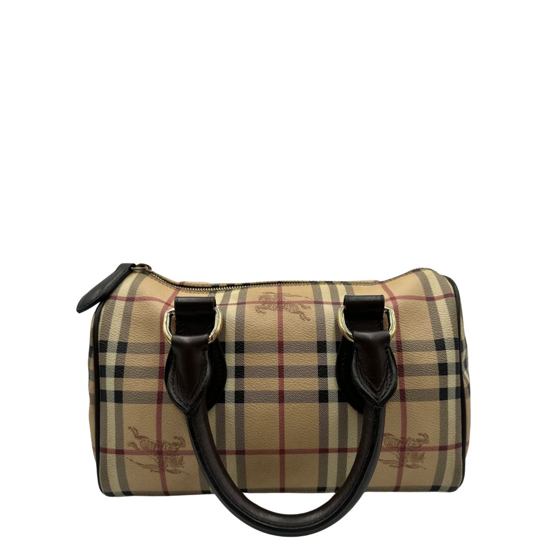 retro Borsa Burberry in canvas beige tartan