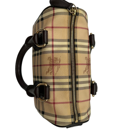 chiusura Borsa Burberry in canvas beige tartan 