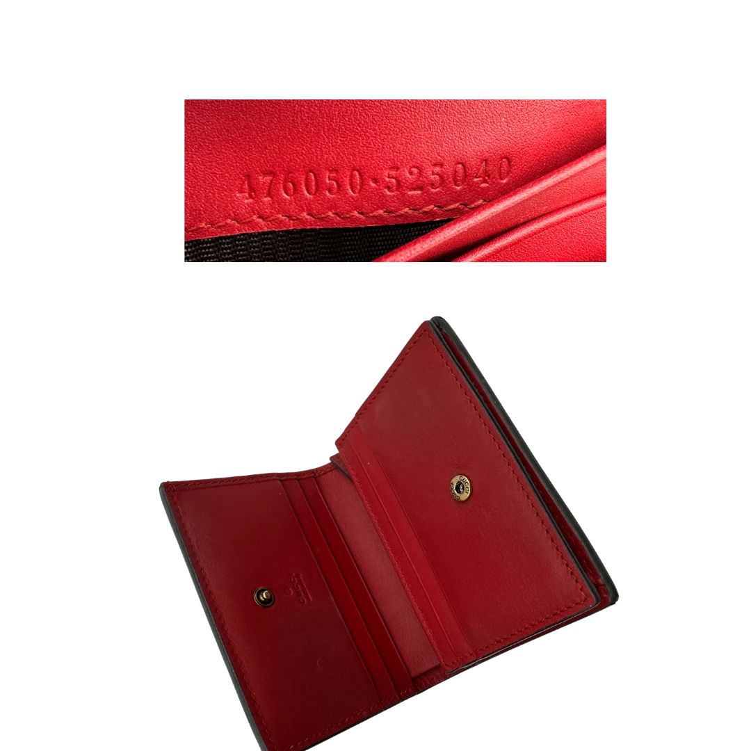 interno Portafoglio Gucci GG impreziosito da dettaglio ciliegie 