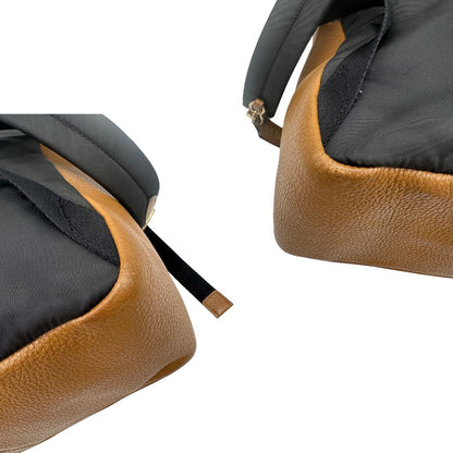 angoli Zaino Coach in pelle martellata color cammello 