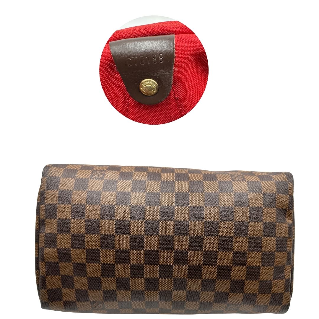 Speedy 30 Damier Ébène Louis Vuitton
