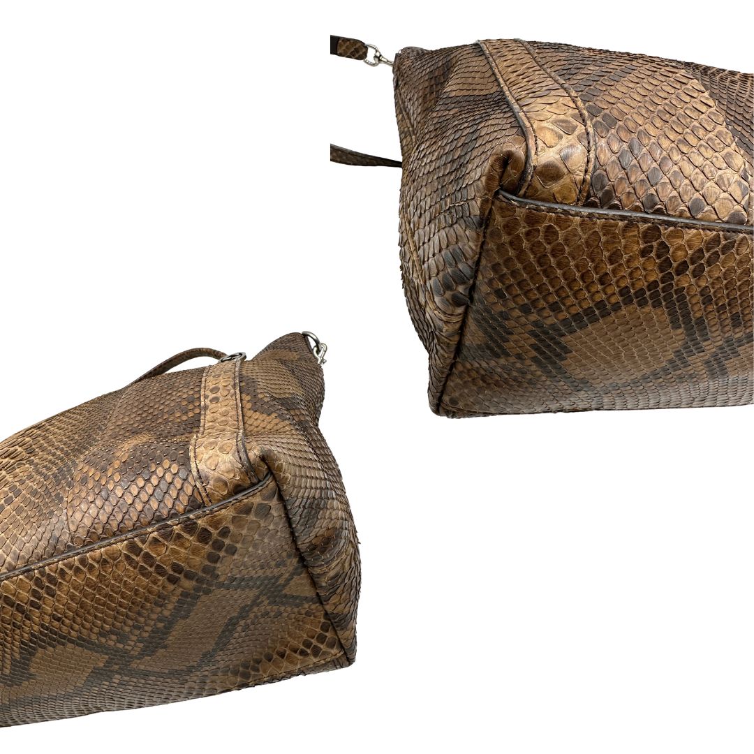 angoli Borsa Gucci in pregiata pelle esotica  
