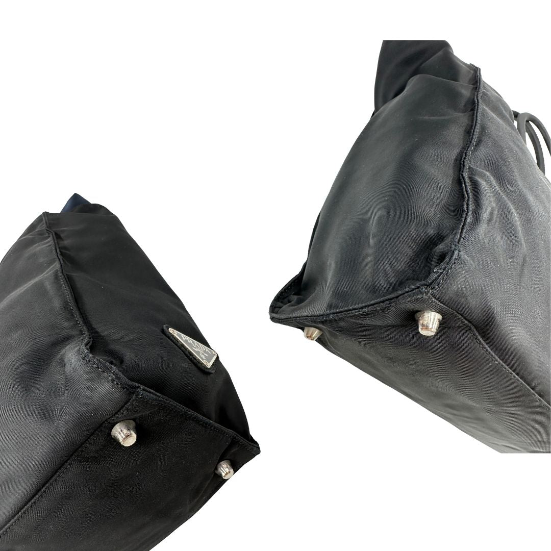 angoli Borsa Prada in nylon reversibile