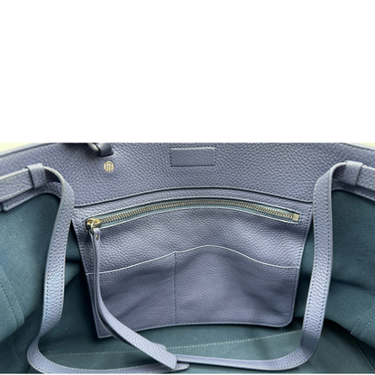 interno borsa Zanellato in pelle martellata blu 