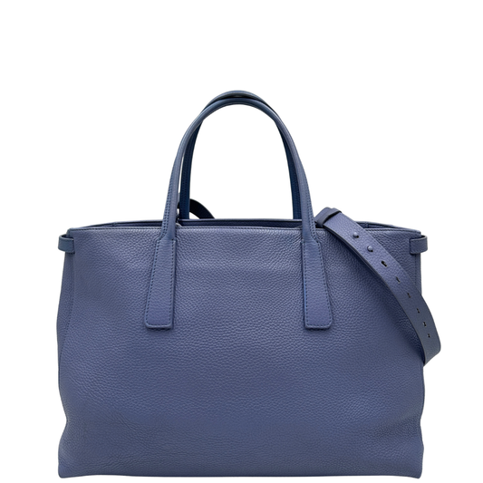 front Borsa Zanellato in pelle martellata blu  