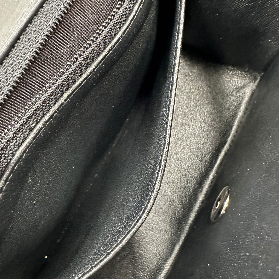 interno Borsa Chanel Mini Flap Square in pelle trapuntata