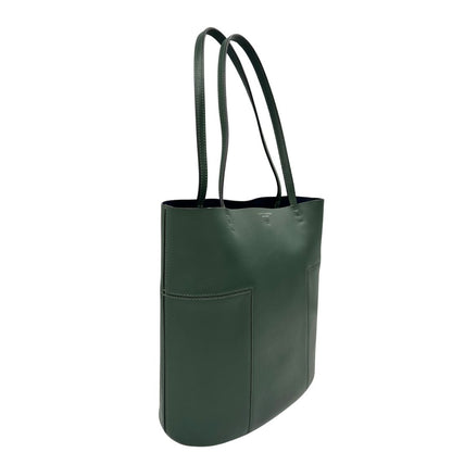 lato Tote Tory Burch in pelle verde 