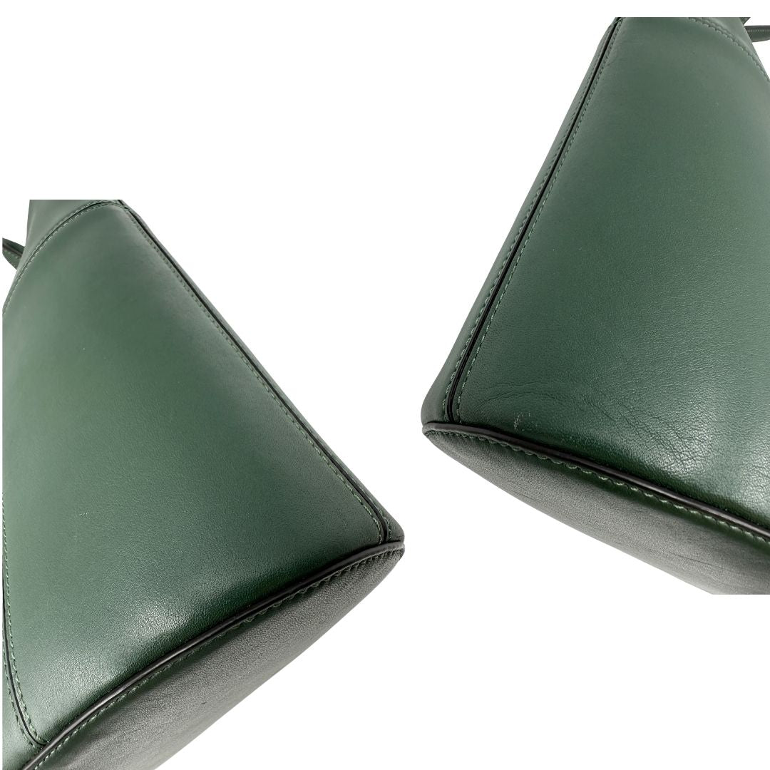angoli Tote Tory Burch in pelle verde 
