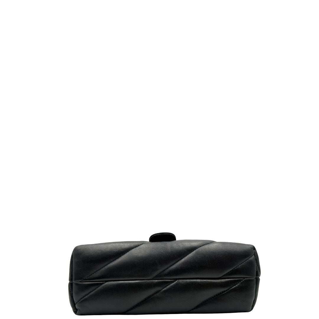 Borsa Love Puff media Pinko in pelle nero