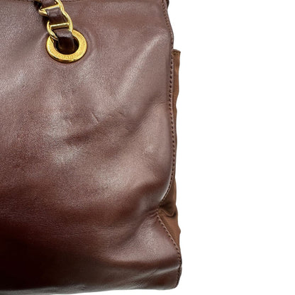 Borsa a spalla Prada marrone