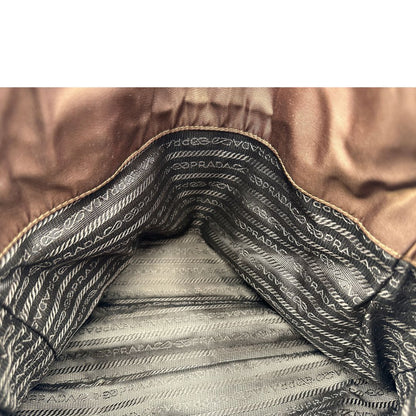 Borsa a spalla Prada marrone