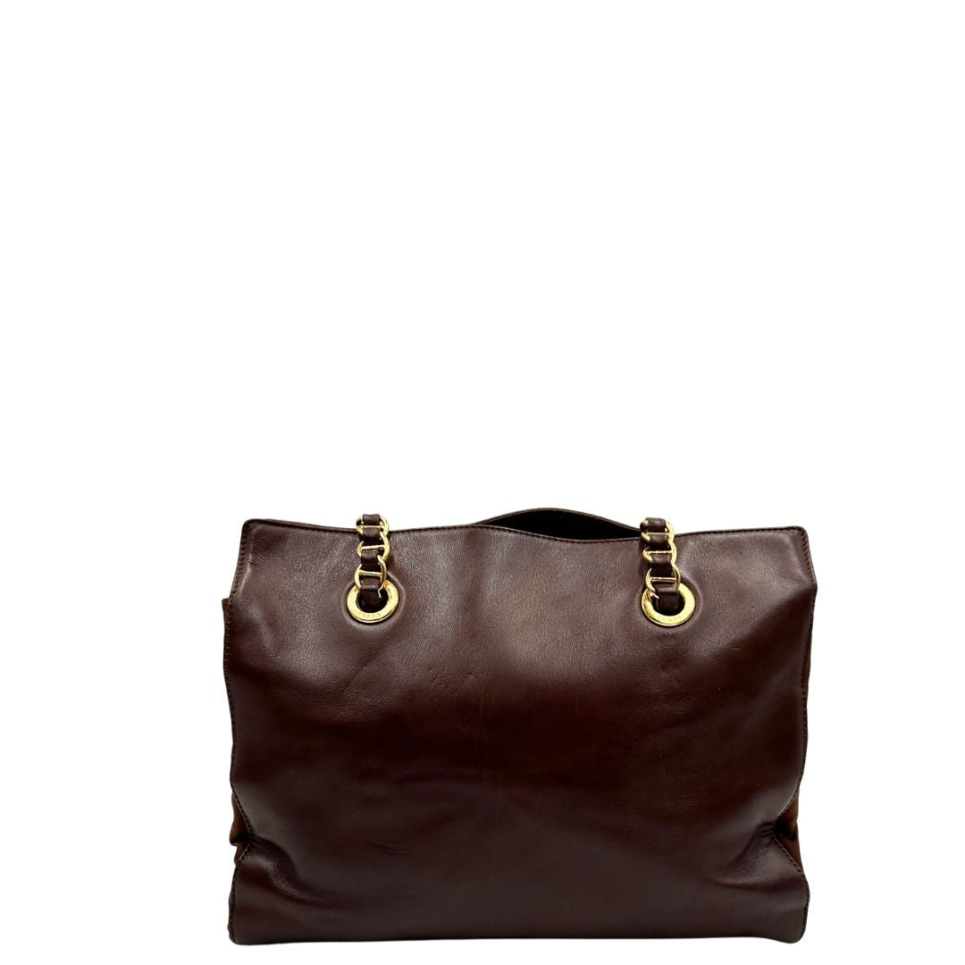 Borsa a spalla Prada marrone
