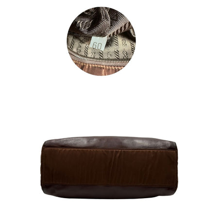Borsa a spalla Prada marrone