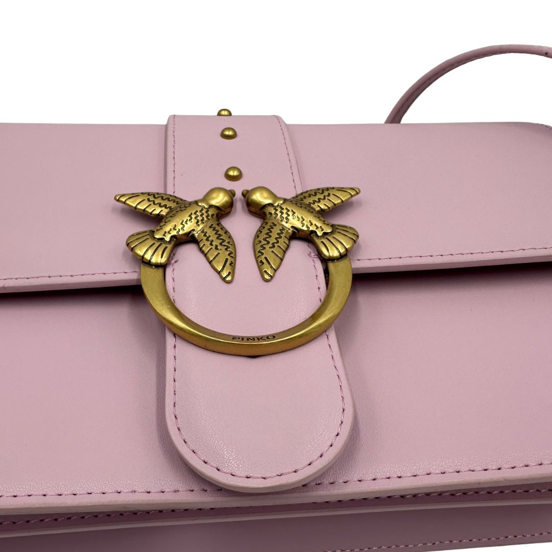  Borsa Pinko in pelle rosa e