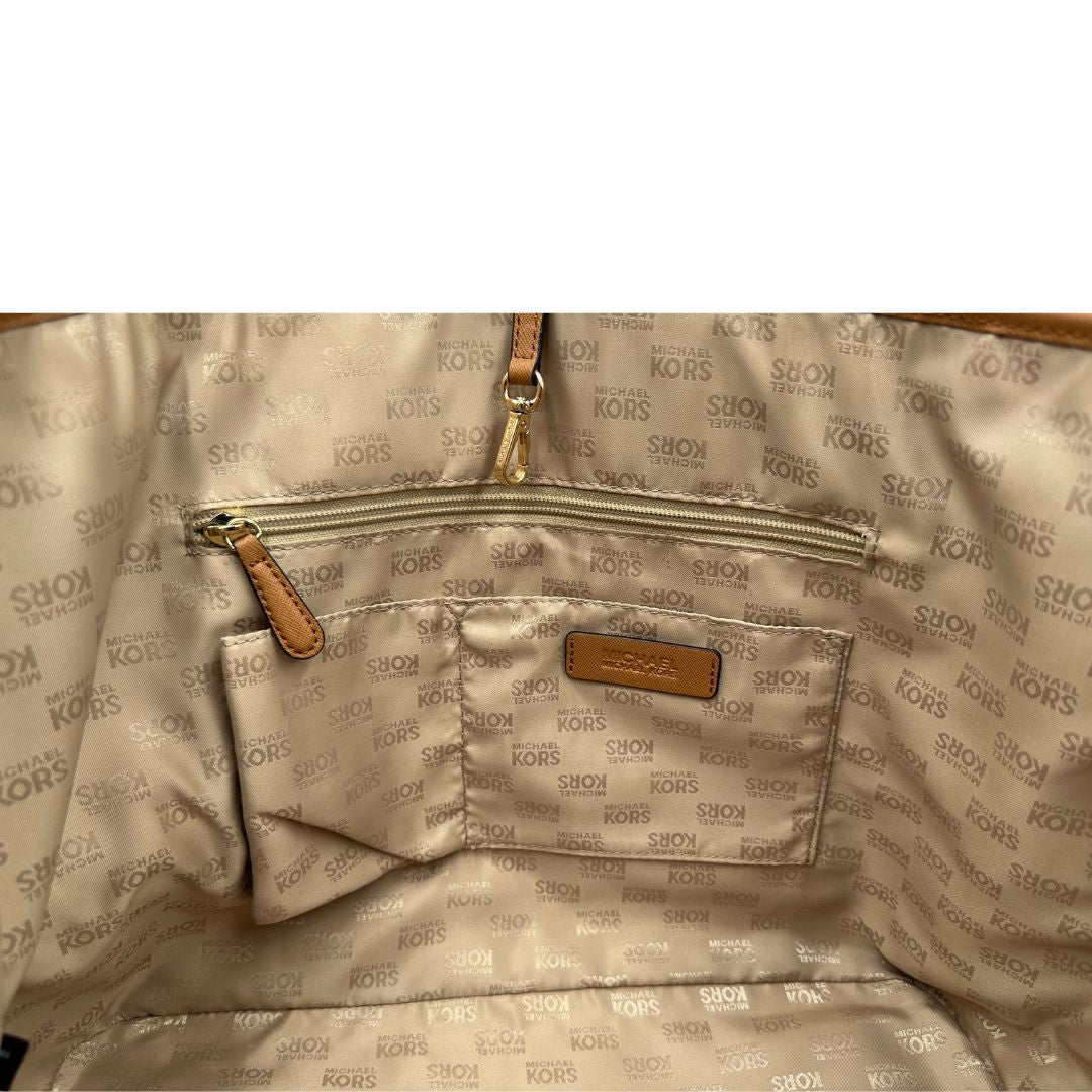 Shopper Michael Kors in pelle marrone