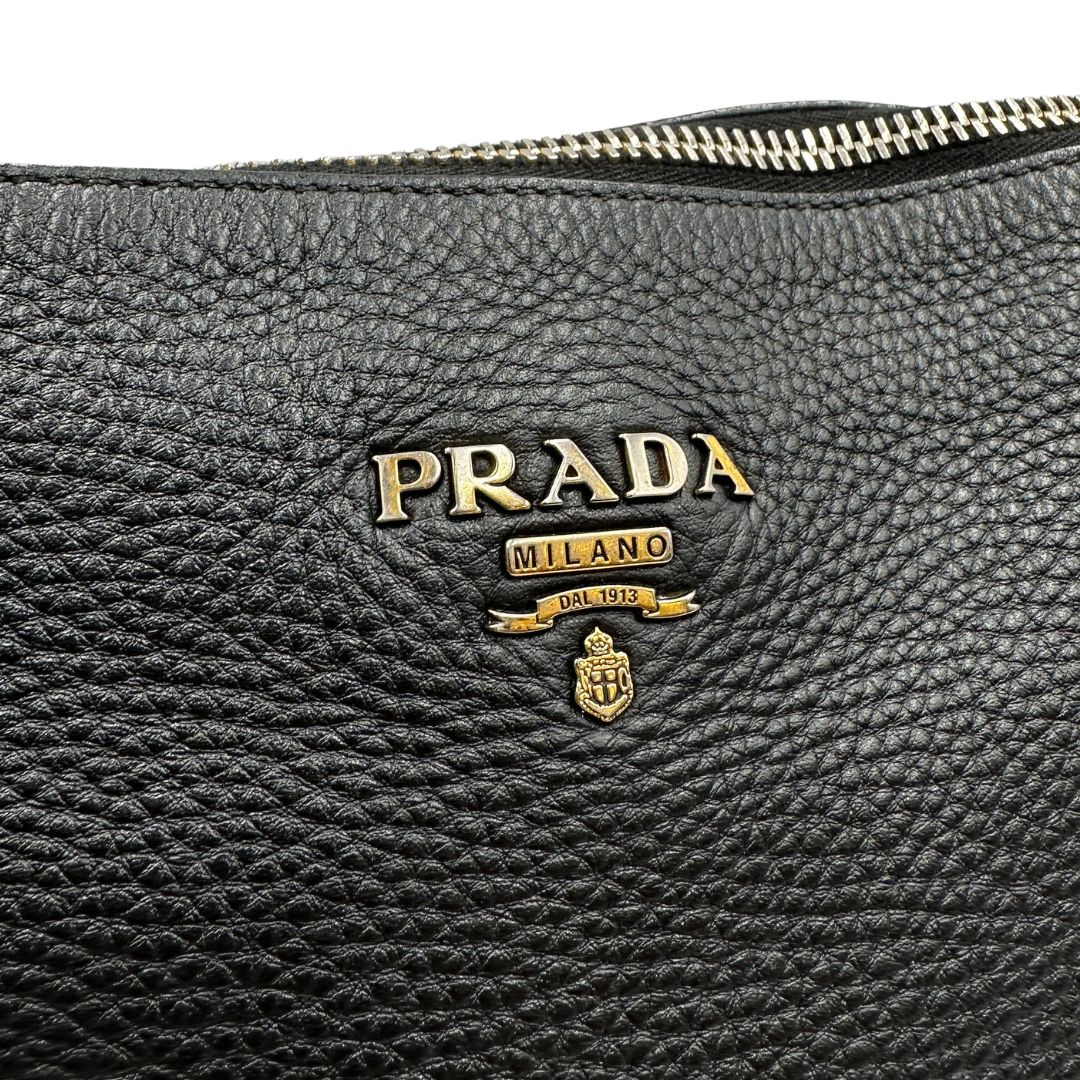 Borsa Prada nera in pelle nero