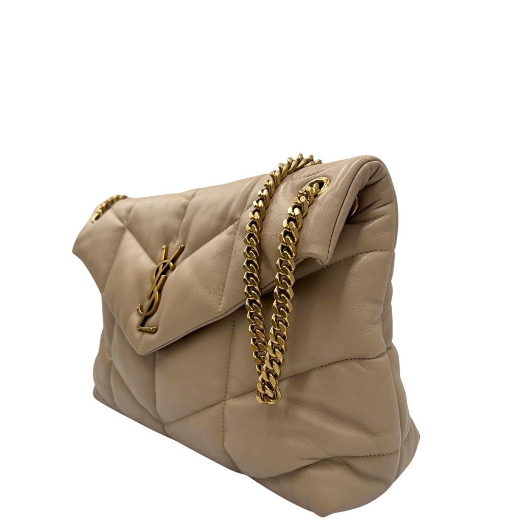 Borsa Saint Laurent Loulou Puffer media