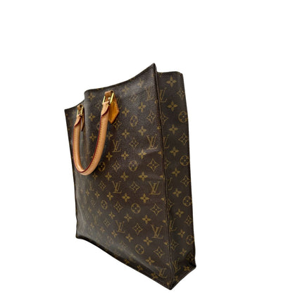 lato Louis Vuitton Sac Plat in tela monogram